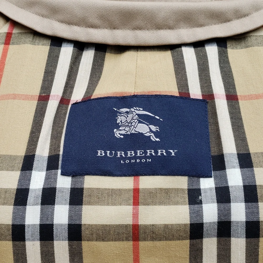 BURBERRY NOVA CHECK LINED REMOVABLE WOOL LINER CAR COAT TRENCH COAT - Picture 7 of 14